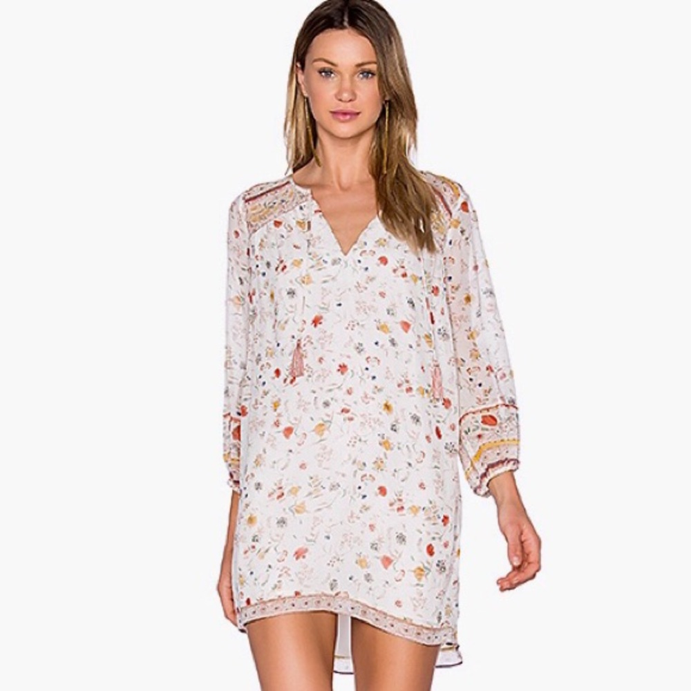 Joie ‘Doen style' silk boho caftan / Parisian tunic Vesta Dress